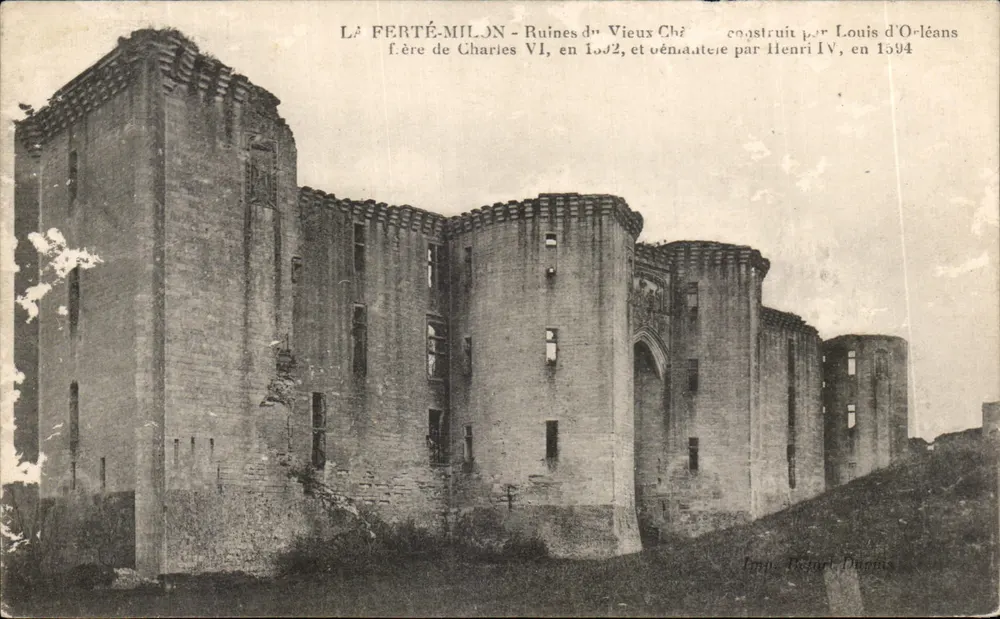 La Ferté-Milon — Ruines du Vieux Château — Imp. Béjart, Dunois - Vorderseite