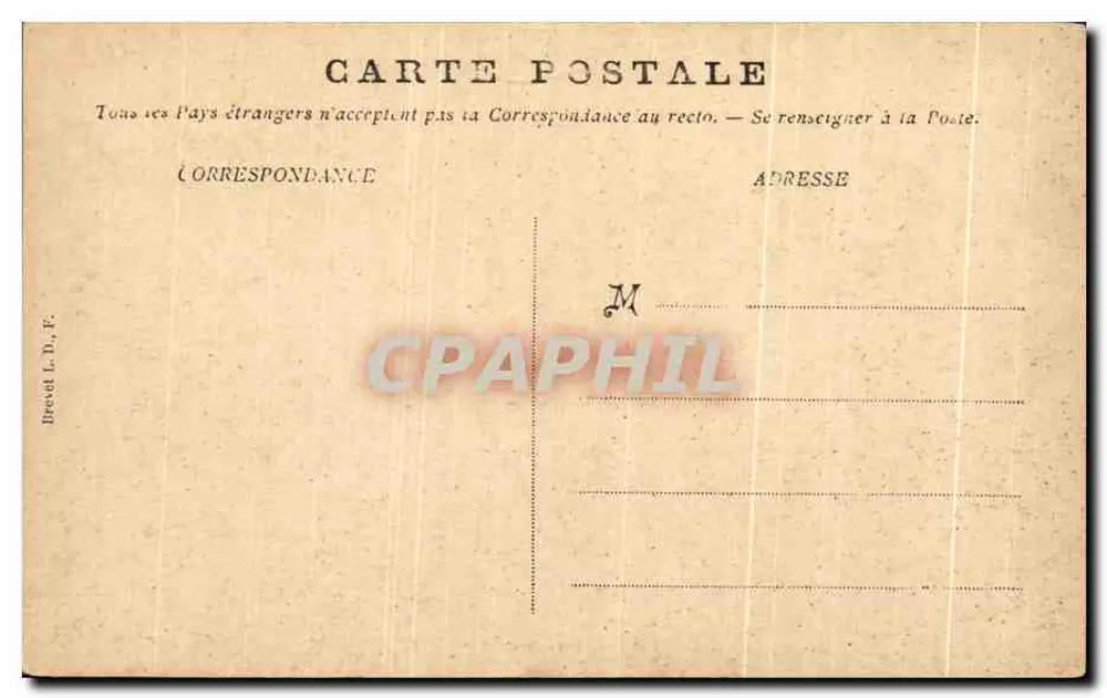 Montluçon — O Castelo de Saint-Jean — Livraria F. Peintud, Montluçon - Verso