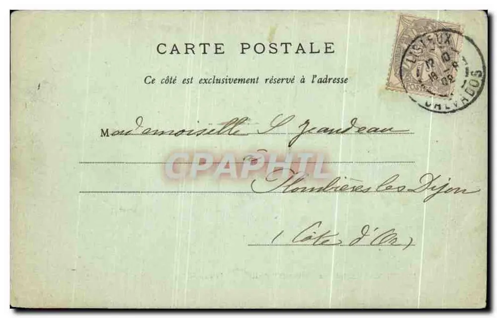 Lisieux — Castelo de Maillot (século XVII) — Besnier, Fot. - Verso