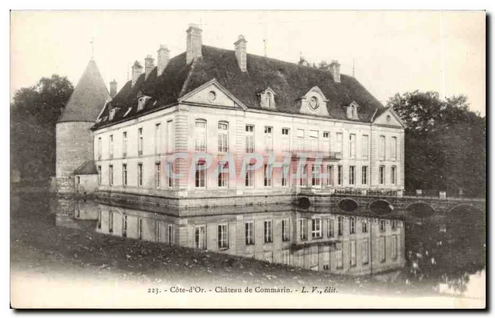 Castelo de Commarin — Côte-d'Or — L. V., editor - Frente