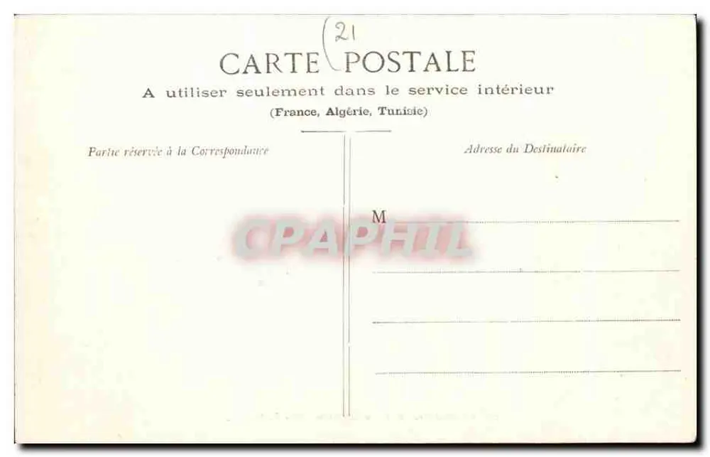 Castelo de Commarin — Côte-d'Or — L. V., editor - Verso