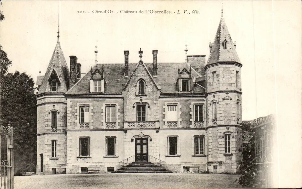 Castelo de L'Oiserolles — Côte-d'Or — L. V., édit. - Frente