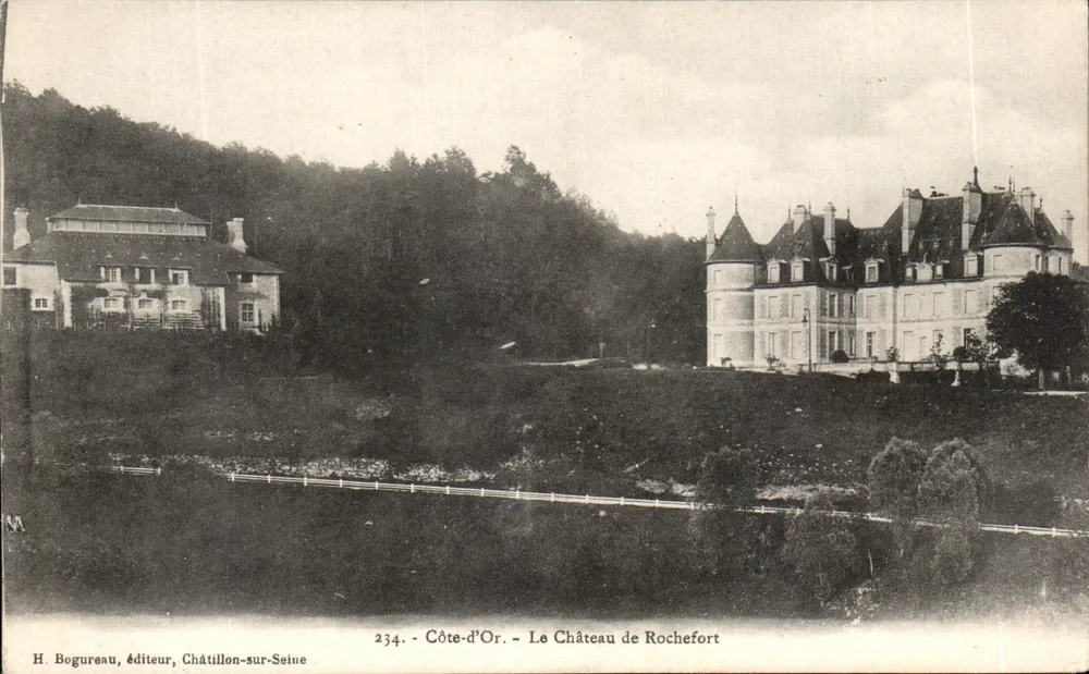 O Castelo de Rochefort — Côte-d'Or — H. Bogureau, editor, Châtillon-sur-Seine, n° 234 - Frente