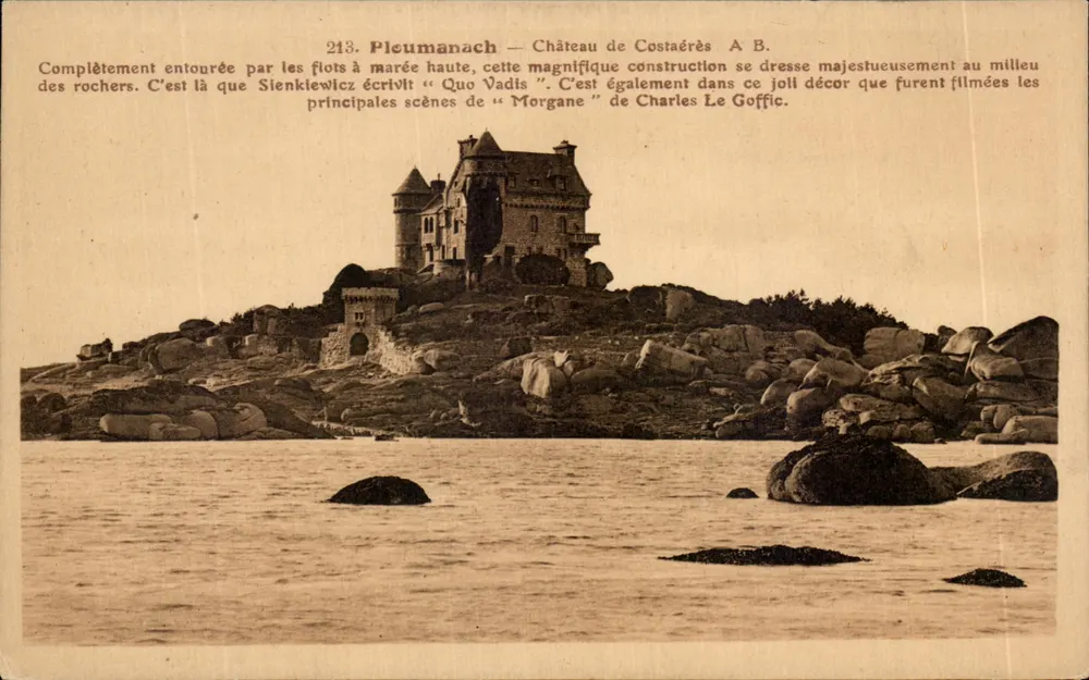 Pleumanech — Castelo de Costaérès — A. B. n°213 - Frente