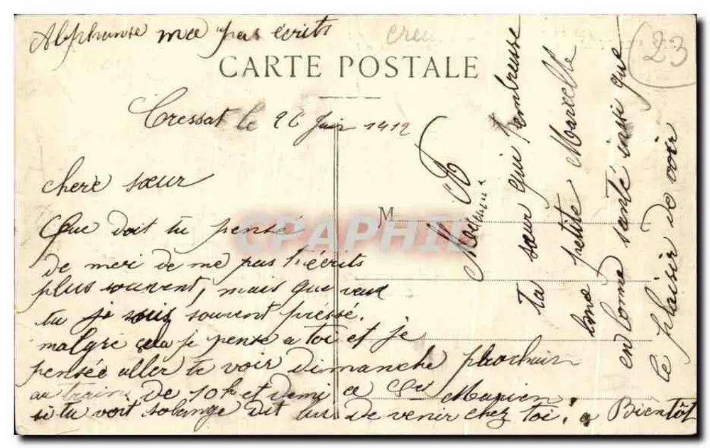 EVAUX-LES-BAINS — Ansicht des Schlosses Relibert — P.M. n°379 - Rückseite
