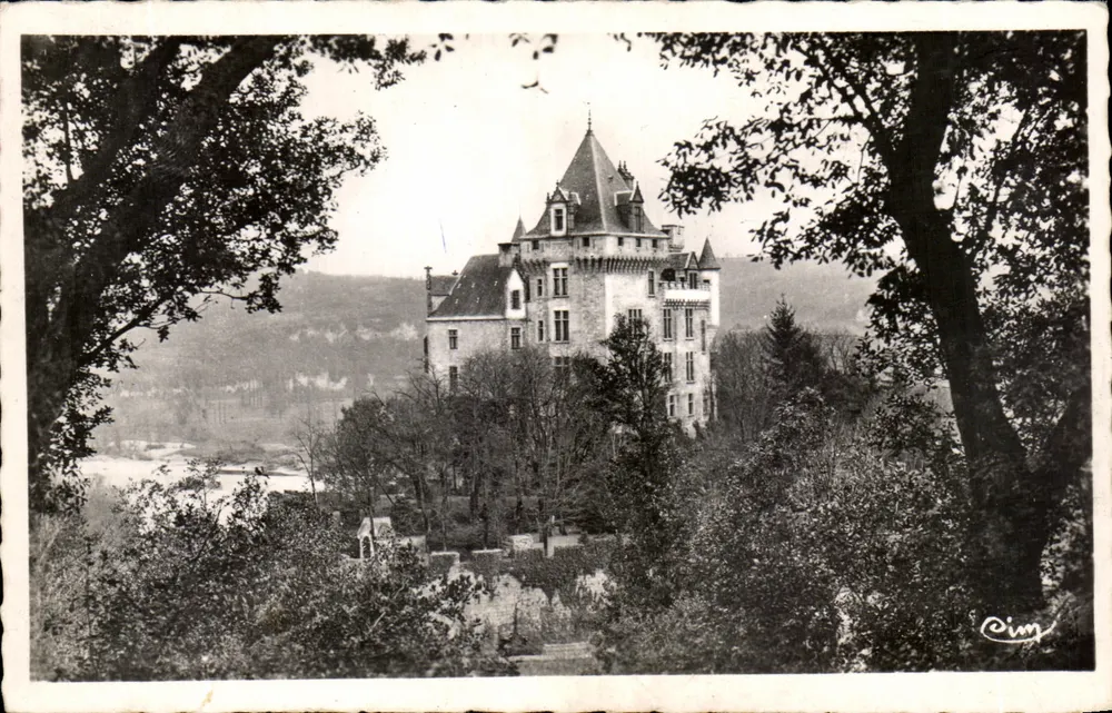 Schloss Montfort — Ansicht aus den Umgebungen von Carsac (Dordogne) — Verlag Cim - Vorderseite