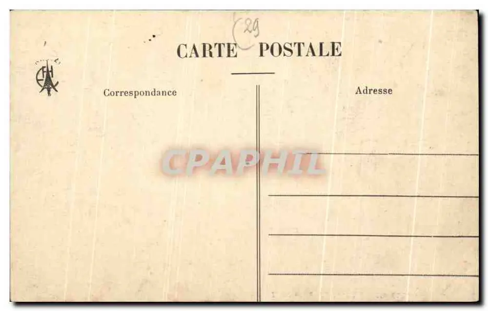 Castelo de Kériolet perto de Concarneau — A Abside da Capela e o Claustro — Editor L. Abside da Capela e o Claustro, n° 4410 - Verso