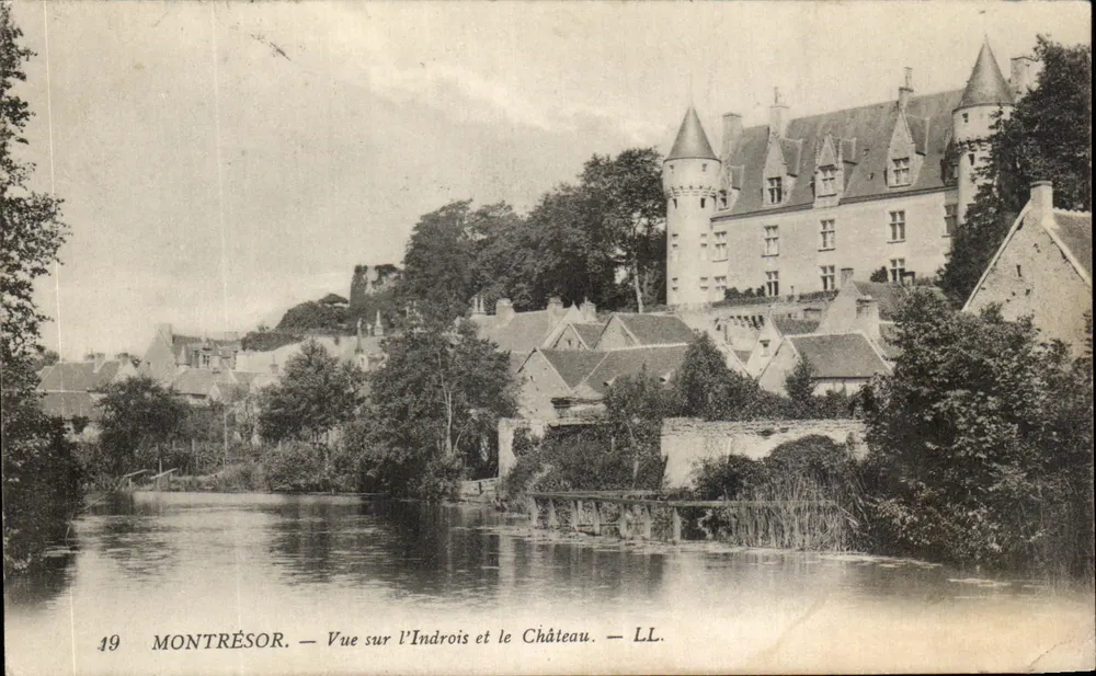 Montresor — Ansicht des Indrois und des Schlosses — LL. — N°19 - Vorderseite