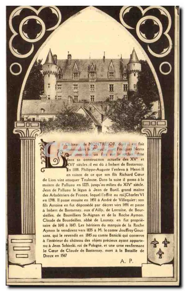 Castelo de Montresor — história e lendas — A. P. - Frente
