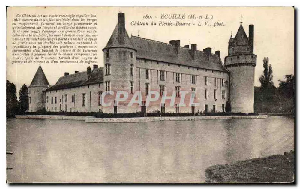 Castelo de Plessis-Bourré — Écuillé (M.-et-L.) — L. V., pbot. n°180 - Frente