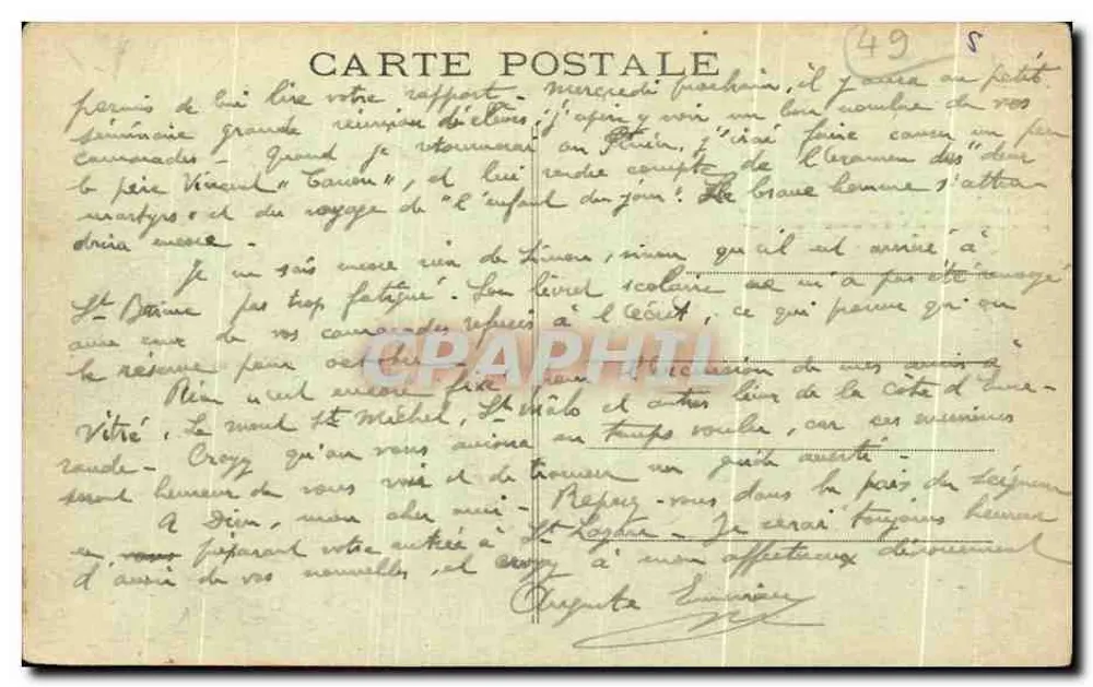 Castelo de Plessis-Bourré — Écuillé (M.-et-L.) — L. V., pbot. n°180 - Verso