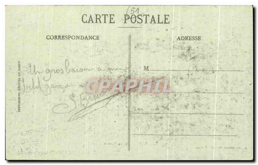 Épernay - Kasteel Perrier — J. Bracquemart, Épernay - Achterkant