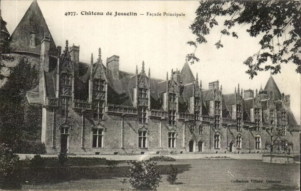 Castelo de Josselin — Facha Principal — Coleção Villard, Quimper - Frente