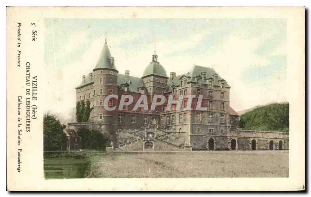 Castelo de Lesdiguières — Vizille (Isère) — Coleção da Solution Pautanberge, 5ª Série - Frente