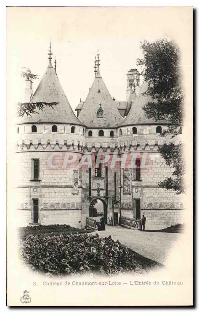 Schloss Chaumont-sur-Loire — Der Eingang zum Schloss — Verlag S.A. de la Poste - Vorderseite