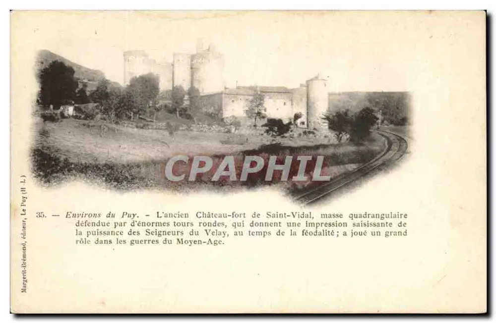Umgebung des Puy — Das alte Schloss Saint-Vidal — Verlag Murgerth-Déramont, n°35 - Vorderseite