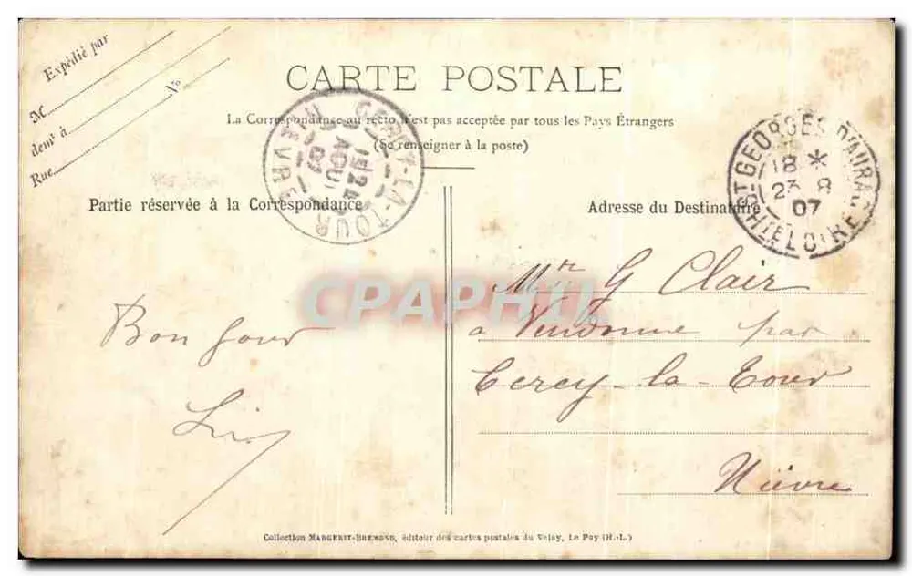 Château de Chavaniac-Lafayette — Aspect Nord-Est — Le Velay Illustré, n°678 - Verso