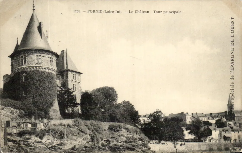 Pornic (Loire-Inf.) — O Castelo — Torre principal — Edição especial da Épargne de l'Ouest - Frente
