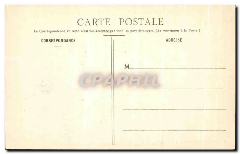 Lordship of Mesnuls — Das Schloss - Flügel der Bibliothek — Verlag: Société des Cartes Postales de France, Nr. 12 - Rückseite