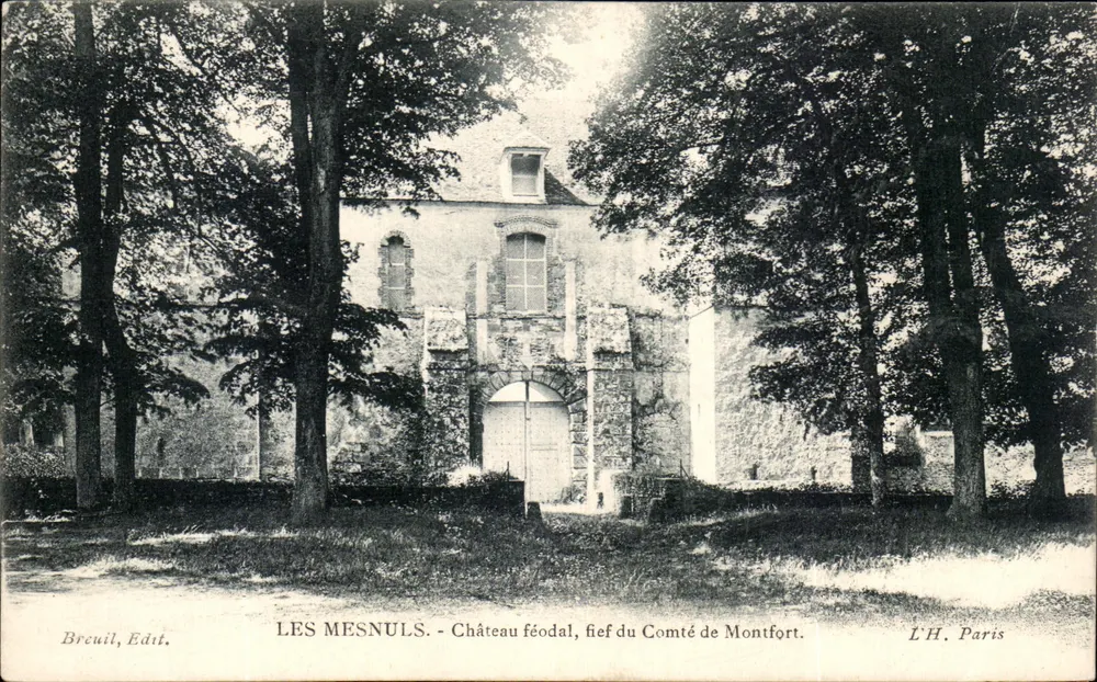 Les Mesnuls — feudales Burg, Lehensgut des Grafen von Montfort — Breuil, Verlag / L'H. Paris - Vorderseite
