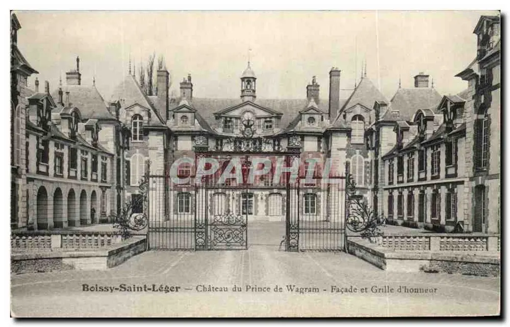 Boissy-Saint-Léger — Schloss des Prinzen von Wagram — Fassade und Ehrentor - Vorderseite