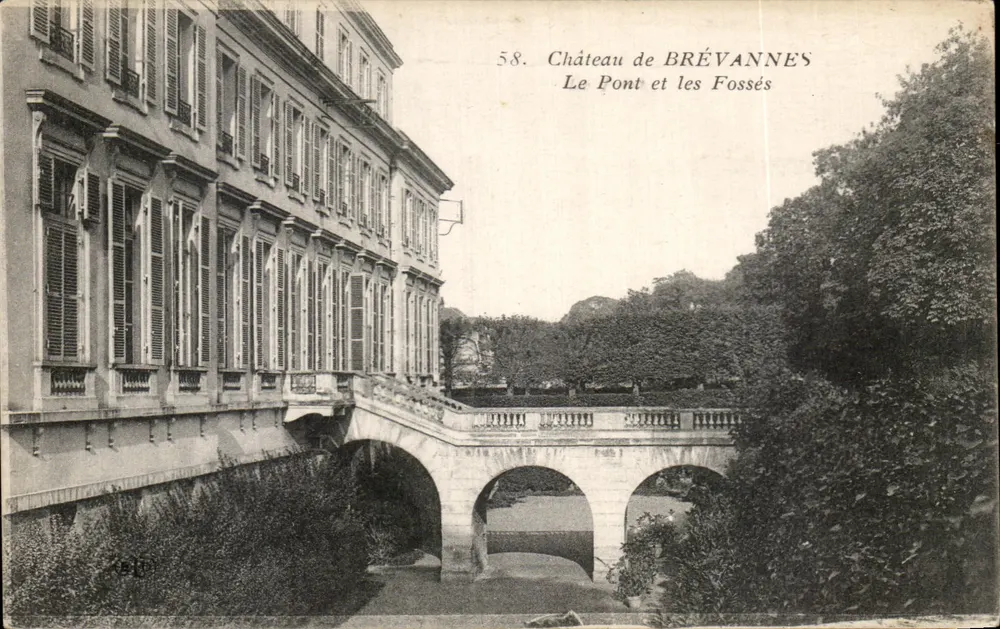 Schloss Brévannes — Der Brücke und die Gräben — n°58 - Vorderseite