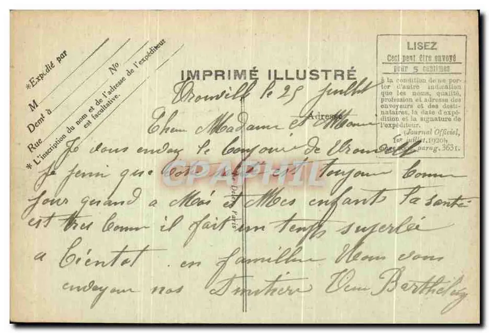 Trouville — Die Mole-Promenade, Ansicht bei Sturm — G. F. Le Hayre, Nr. 261 - Rückseite