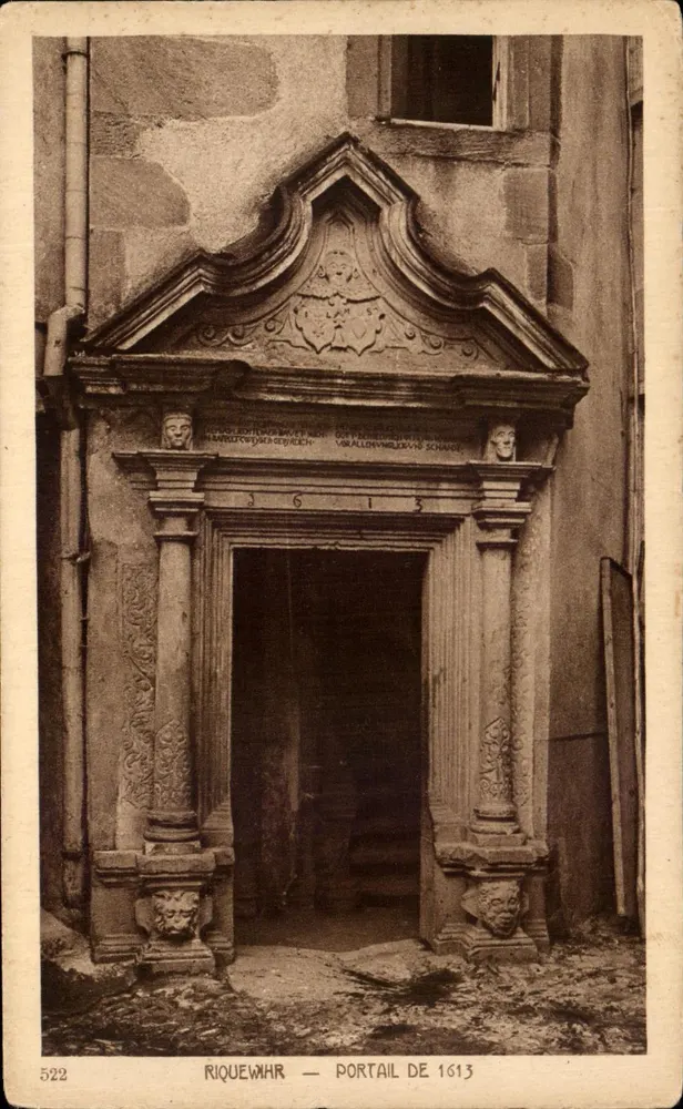 Riquewihr — Portal de 1613 — Editor Braun & Cie, Ht-Rhin - Frente