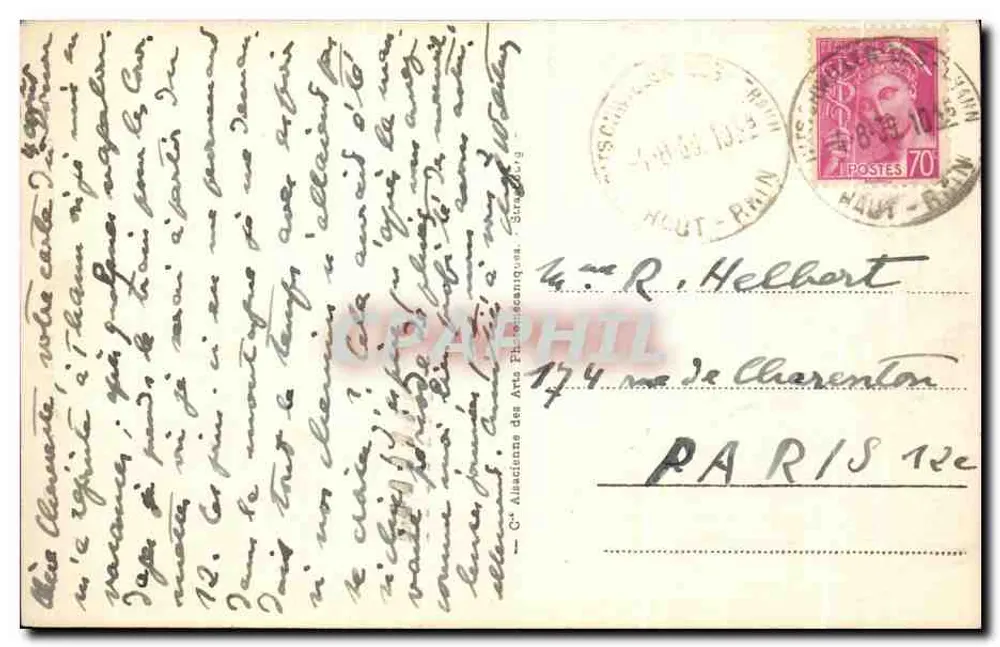 Thann - A Catedral de São Thiébault — editor THANN, n° 94 - Verso