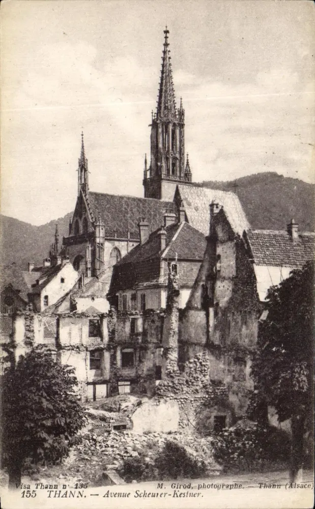 Thann — Aleja Scheuer-Kestner — M. Girod, fotograf - Awers