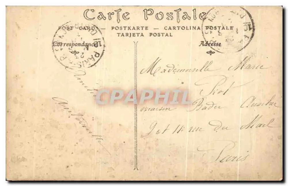 Vendôme — Os Pequenos Moinhos — H. Chartier, editor — n°44 - Verso