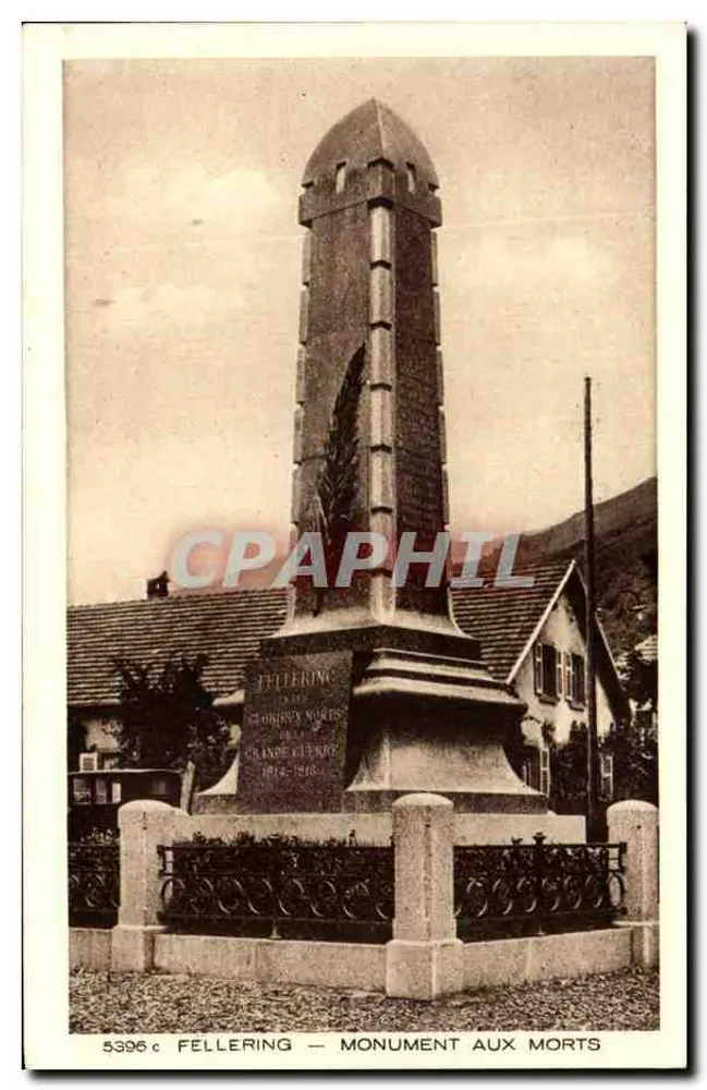 FELLERING — Monumento a los Caídos 1914-1918 — editor L'Alsace - Anverso