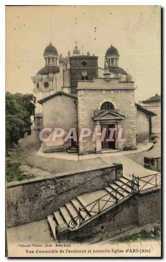 Villand-Verne — Übersicht der alten und neuen Kirche von ARS (Ain) — phot. Villand-Verne, Ars (Ain) - Vorderseite
