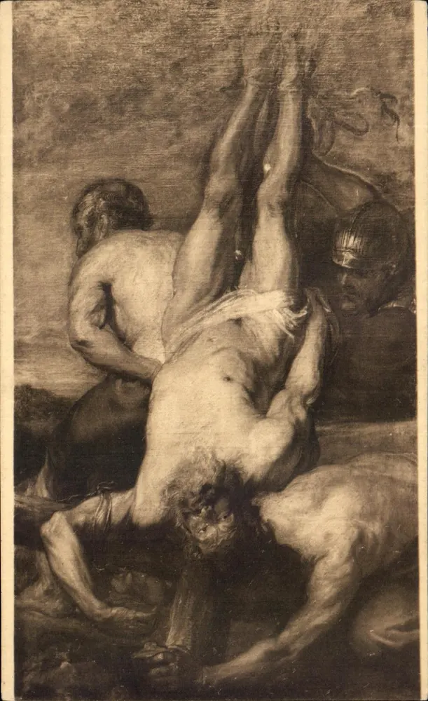 Das Martyrium des Petrus — A. Van Dyck (1599-1641) — Edition D. NELIS, Nr. 91 - Vorderseite