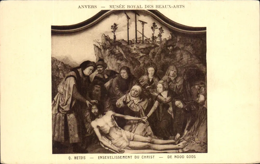Antwerpen — Königliches Museum für Schöne Künste — Beerdigung des Christus von Q. Metsys - Vorderseite