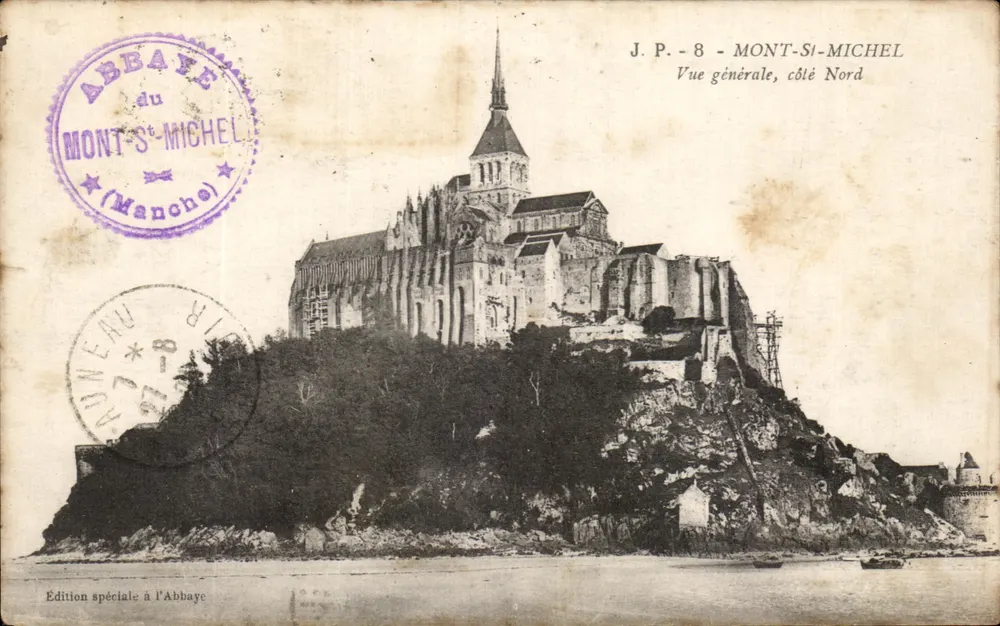 Mont-Saint-Michel — Allgemeiner Blick, Nordseite — Sonderausgabe der Abtei - Vorderseite