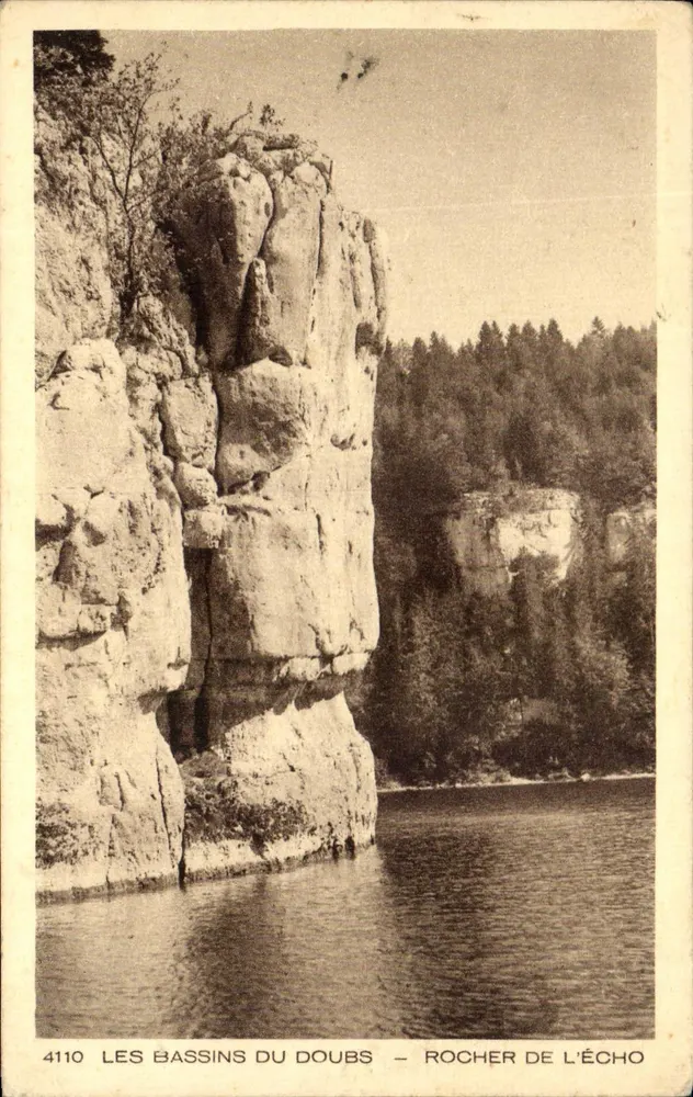 Os Bassins do Doubs — Rocher de l'Écho — n° 4110 - Frente