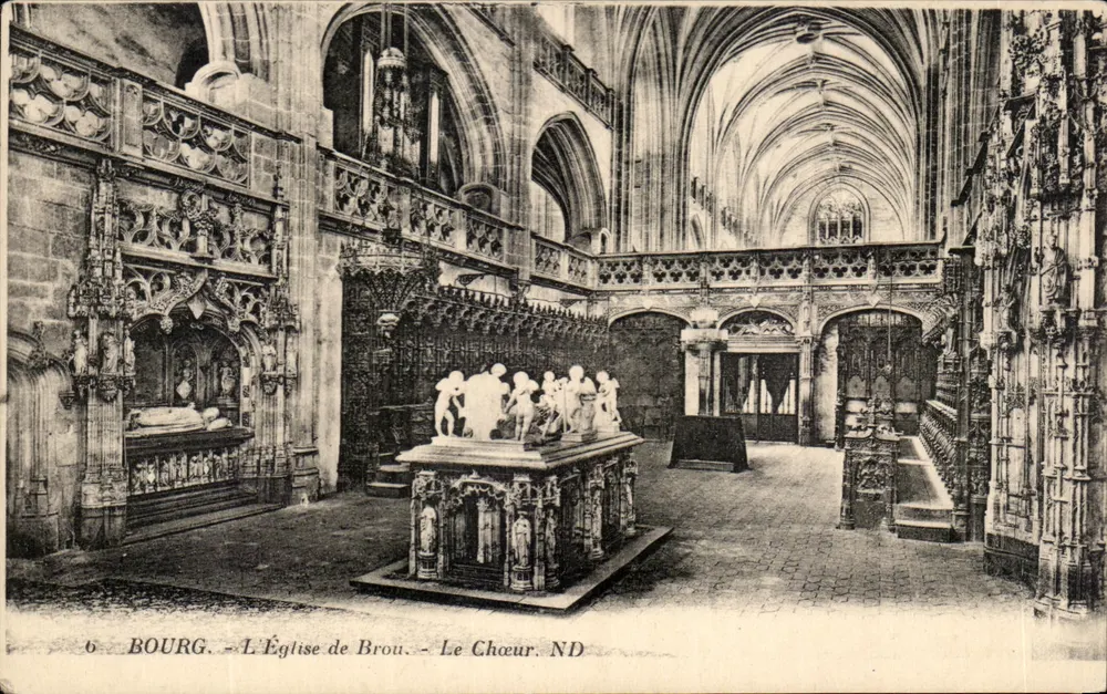 Bourg - A Igreja de Brou - O Coro da Nossa Senhora - Frente