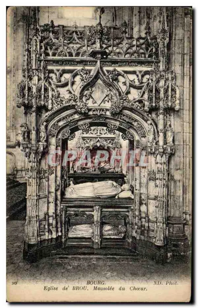 Igreja de Broug. Mausoléu do Coro — ND. Fot. - Frente