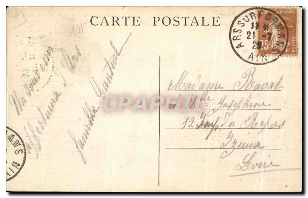 A Basílica e a antiga Igreja de ARS (Ain) — Vilgand-Vernot, fot. 48 (1901) - Verso