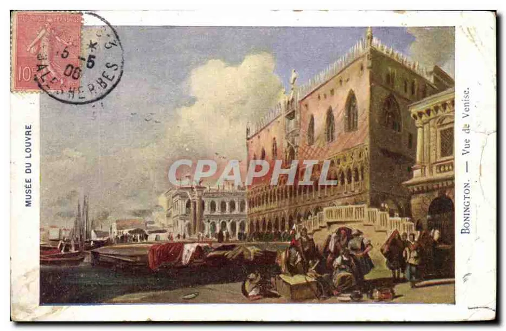 Vue de Venise — Musée du Louvre — Bonington. Éditeur : Bonington. - Vorderseite