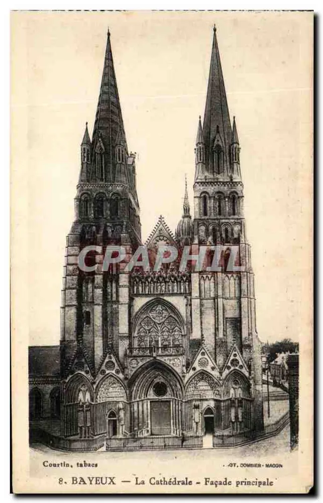 Bayeux — A Catedral — Fachada principal — JOT. COMBIER - MAGON - Frente