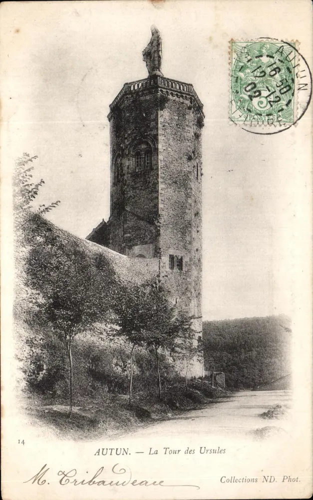AUTUN — Torre das Ursulinas — M. Cribaudaune, Coleções ND. Fot. - Frente