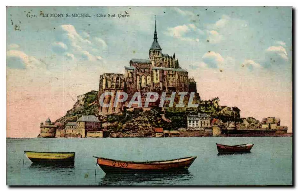 O Mont Saint-Michel - Lado Sudoeste — editor G.1542 - Frente