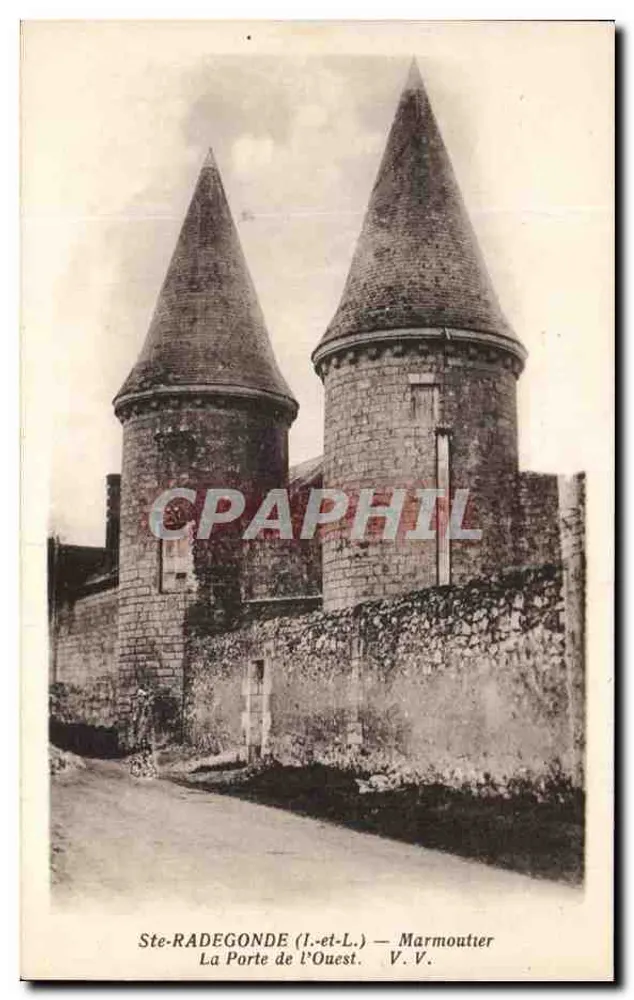 Ste-Radegonde (Indre-et-Loire) — Marmoutier — Die Westtürme - Vorderseite