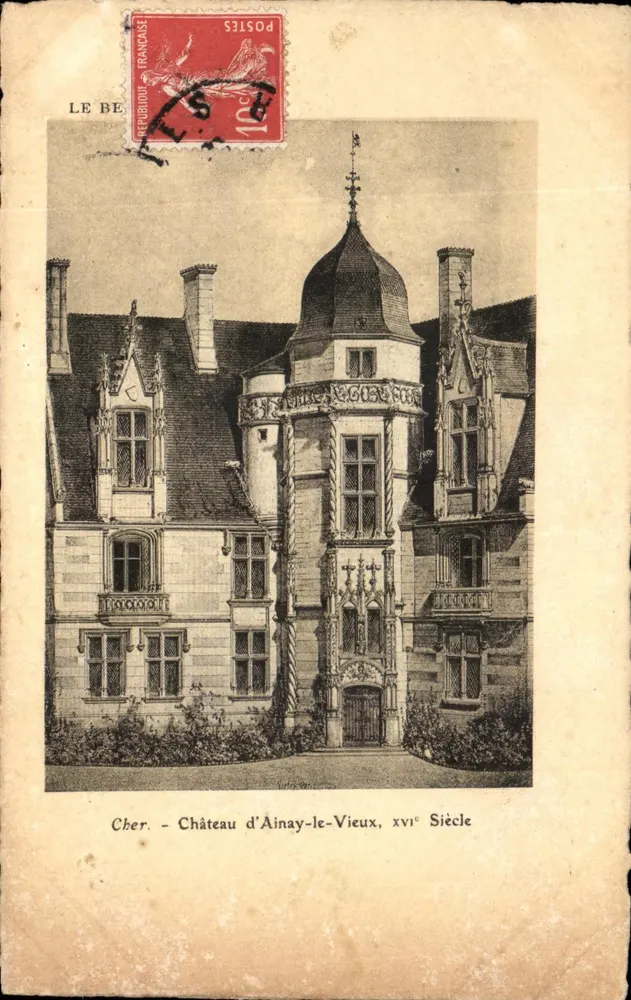 Castelo de Ainay-le-Vieux — século xvii — Edição Artística 'SUPRA' Paris - Frente