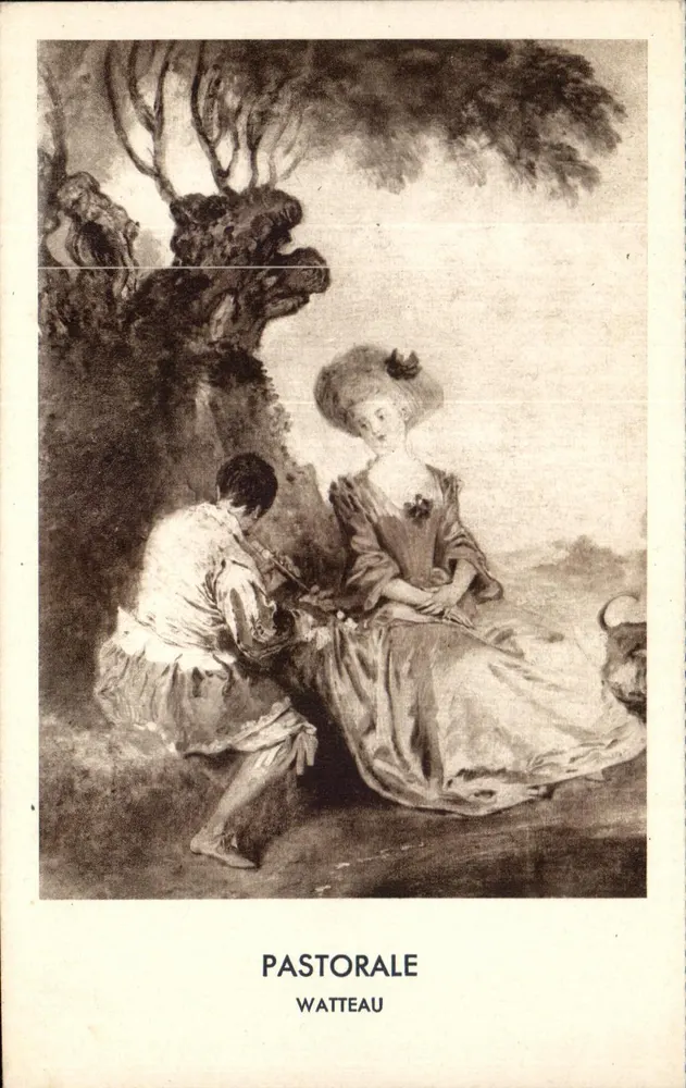 Pastorale — Watteau — Imnothéra, Foto Bulicz, Imp. Drager - Frente