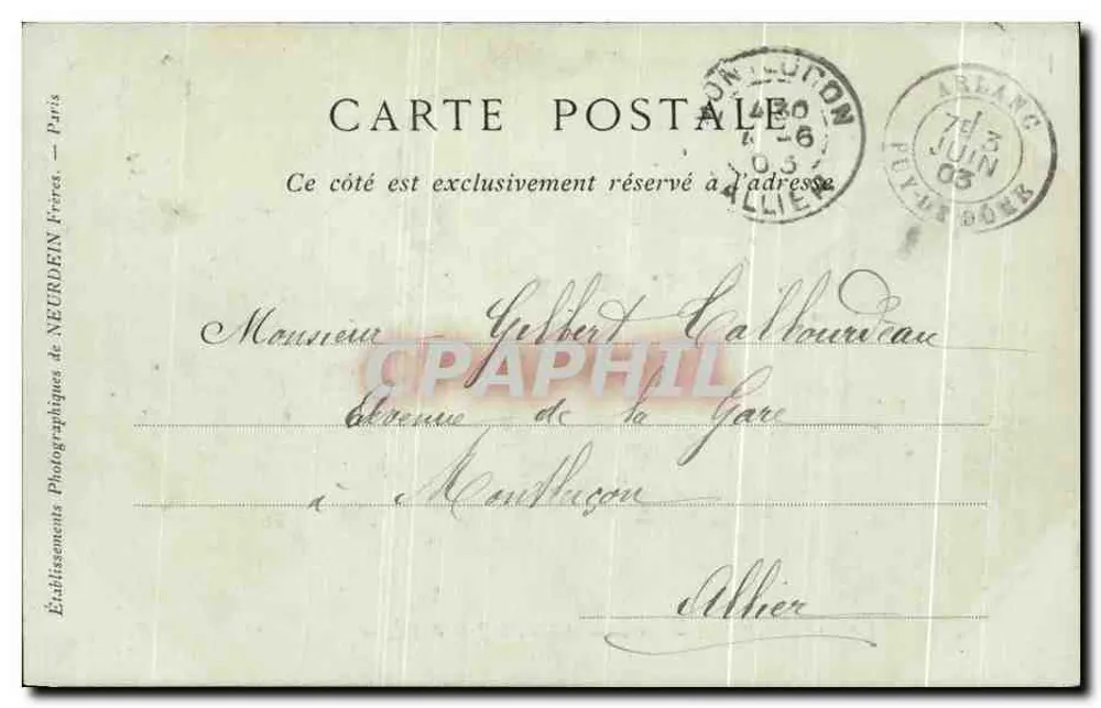 La Chaise-Dieu — Alte Abtei, das Jubé der Kirche — Sammlung ND Phot - Rückseite