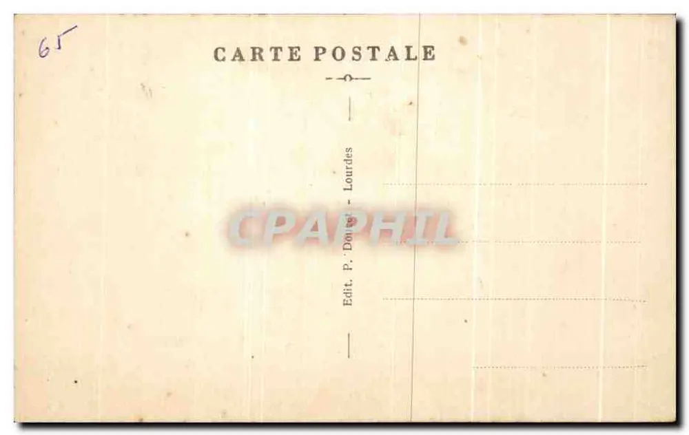 Lourdes - Maison Paternelle de Bernadette Soubirous P.D. - P. Douet - Rückseite