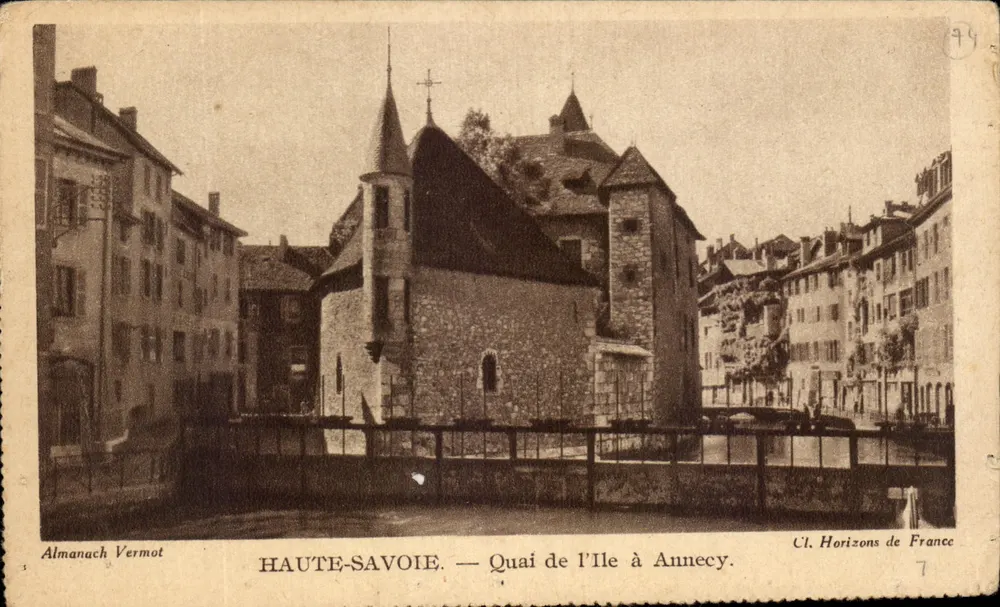 Quai de l'Île in Annecy — HAUTE-SAVOIE — Almanach Vermot, n°7 - Vorderseite